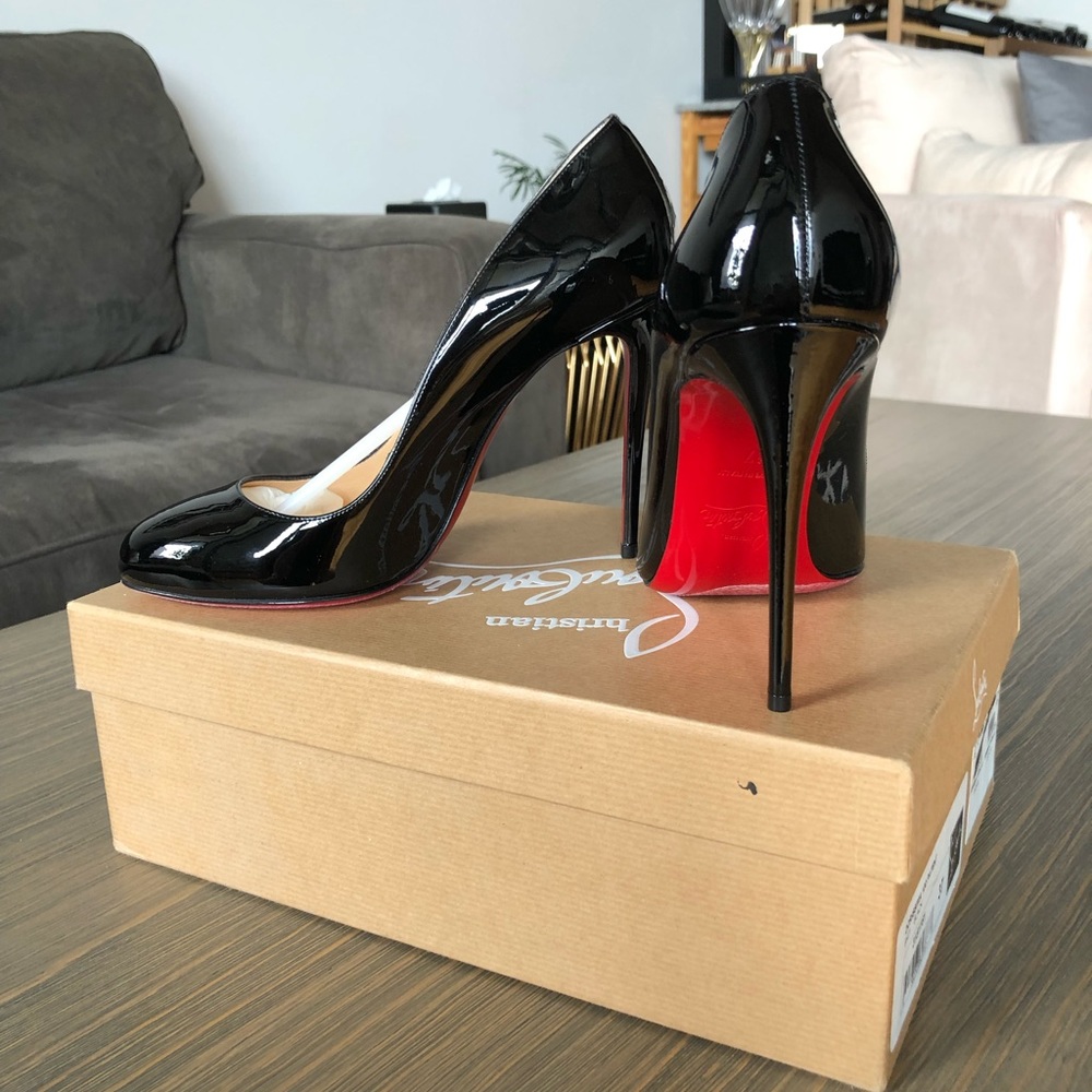 Christian Louboutin Black Patent Leather Dorissima